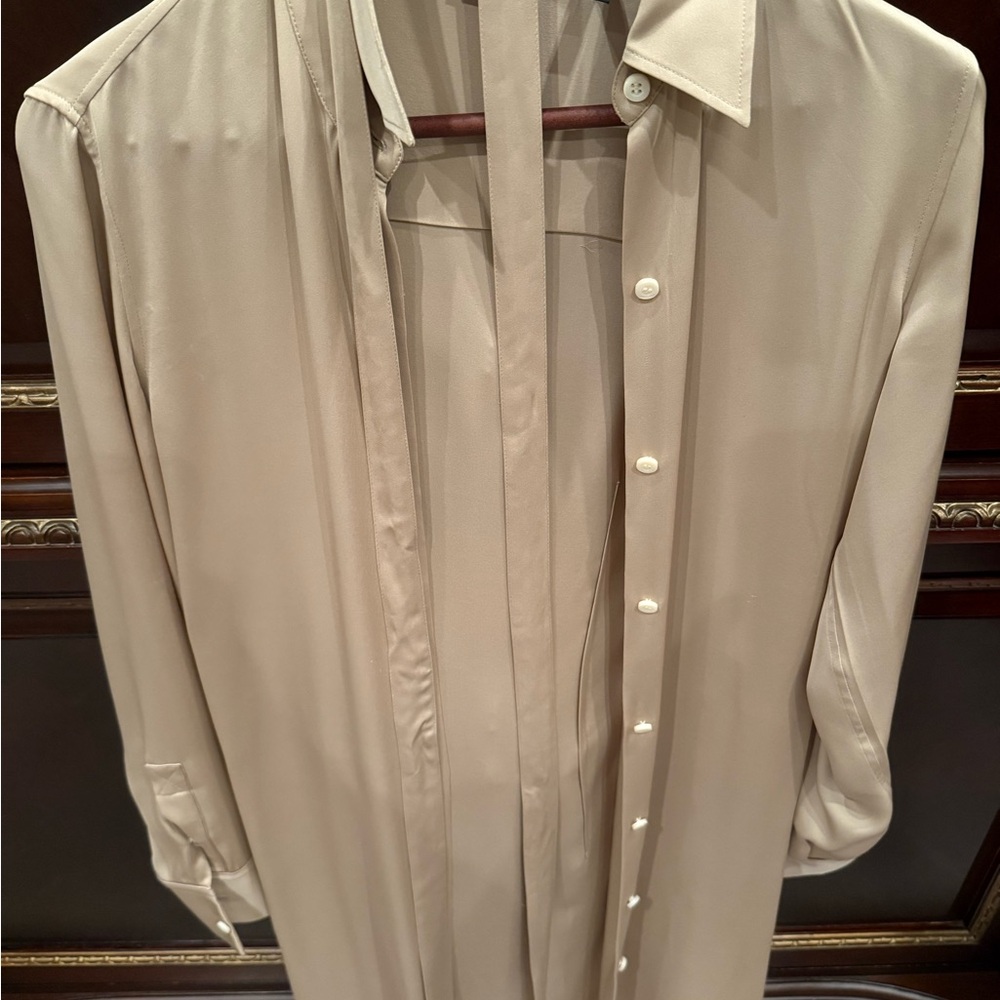 Theory Tan Tunic Top